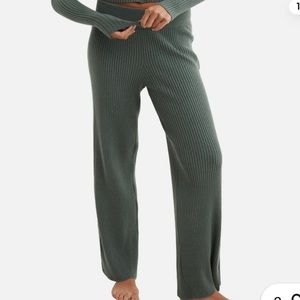 Aerie Gotta Jet! High Waisted Skater Pant in Green